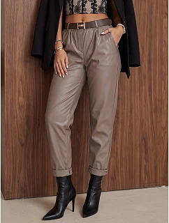 Dámske voskované nohavice s opaskom Fango FashionStreet UY3145