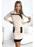 dámské šaty se třemi zipy model 19398650 - numoco