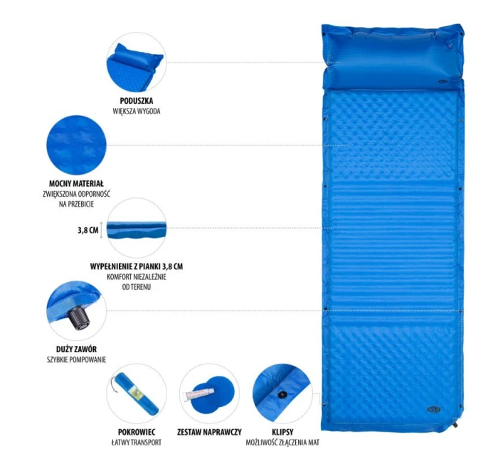 NILS CAMP modrá karimatka s cm model 21810845 - Nils Extreme NILS CAMP modrá karimatka s cm model 21810845 - Nils Extreme