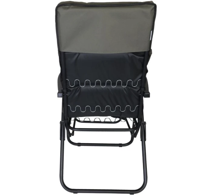 Záhradné kreslo s podnožkou 57x83x106 cm sivo-zelené Záhradné kreslo s podnožkou 57x83x106 cm sivo-zelené