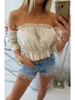 Španielska blúzka béžová