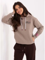 Bluza model 21378755 ciemny bezowy - FPrice Bluza model 21378755 ciemny bezowy - FPrice