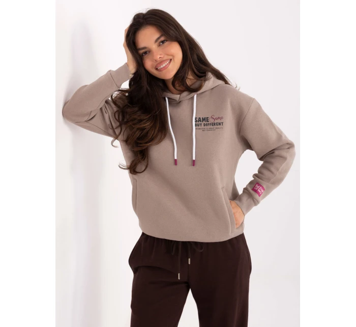 Bluza model 21378755 ciemny bezowy - FPrice Bluza model 21378755 ciemny bezowy - FPrice