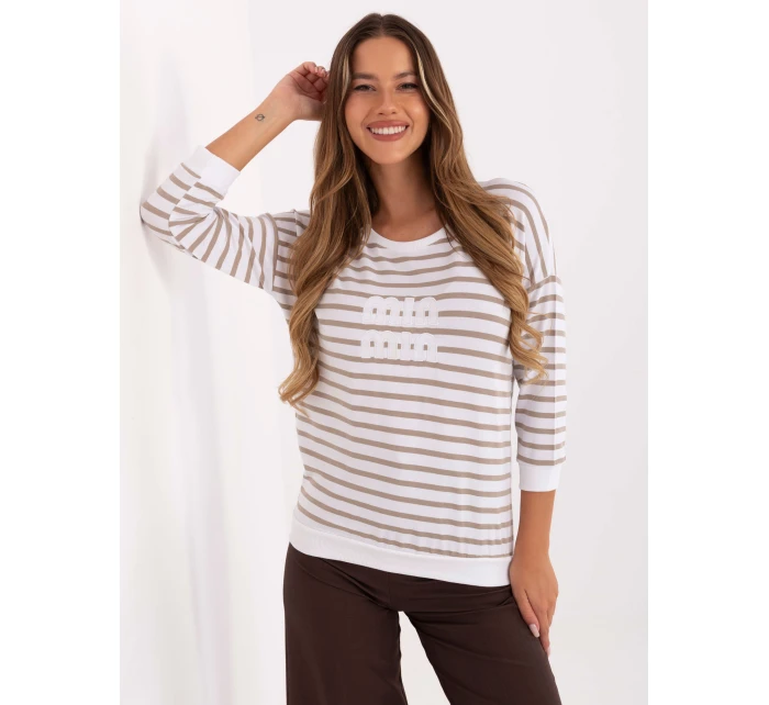 Blúzka RV BZ A790.47 bielo-béžová Blúzka RV BZ A790.47 bielo-béžová