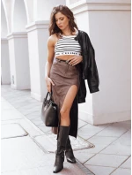 hnědá midi sukně Dstreet model 21971528 - FashionStreet