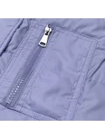 Oboustranná dámská vesta ve vřesové barvě model 18471320 - Miss TiTi Oboustranná dámská vesta ve vřesové barvě model 18471320 - Miss TiTi