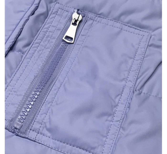 Oboustranná dámská vesta ve vřesové barvě model 18471320 - Miss TiTi Oboustranná dámská vesta ve vřesové barvě model 18471320 - Miss TiTi