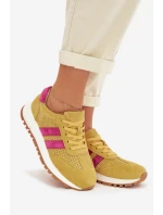 Dámské tenisky z pravé nubukové kůže žluté Marceline Dámské tenisky z pravé nubukové kůže žluté Marceline