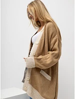 Sweter LC SW model 22556665 camelowy - FPrice Sweter LC SW model 22556665 camelowy - FPrice
