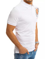 Biele polo tričko s potlačou Dstreet PX0370