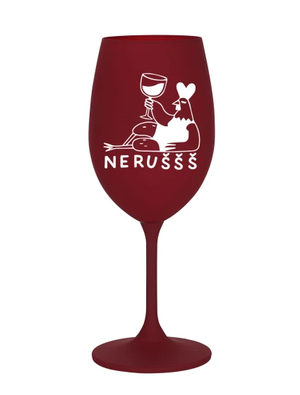 NERUŠŠŠ - bordó sklenice na víno 350 ml