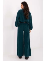 Šnúrové nohavice model 220284 Taliansko Moda Šnúrové nohavice model 220284 Taliansko Moda