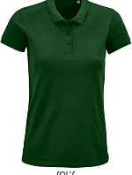 SOL'S Planet Women Dámske piqué polo z bio bavlny 25.3575 fľaškovozelená