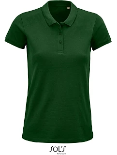 SOL'S Planet Women Dámske piqué polo z bio bavlny 25.3575 fľaškovozelená