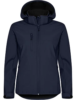 Clique Classics Softshell Hoody W Dámska 3-vrstvová softshellová bunda s kapucňou 67.0917 tmavomodrá