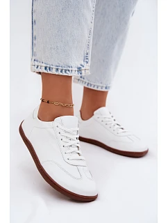 Kožené dámské tenisky Barefoot model 22133951 Bílé - Zazoo