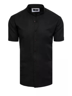 Čierne pánske tričko s krátkym rukávom Dstreet KX0997