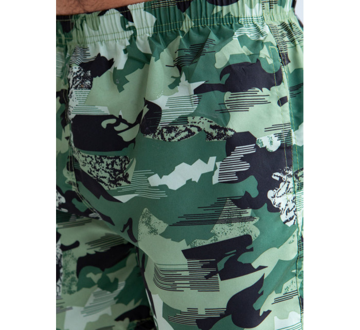 Pánske kamuflážne khaki plavecké šortky Dstreet SX2380