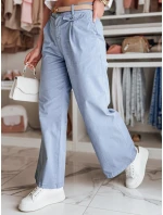 Dámské kalhoty s širokými nohavicemi modrá Dstreet model 21987117 - FashionStreet