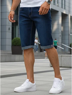 Spodenki jeansowe męskie z  granatowe model 22208812 - FashionStreet