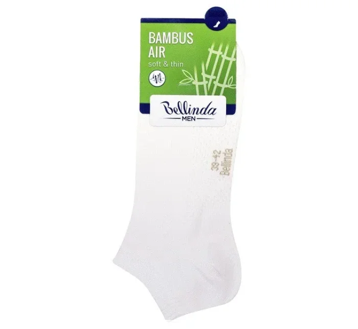 Krátke pánske bambusové ponožky BAMBUS AIR IN-SHOE SOCKS - Bellinda - biela Krátke pánske bambusové ponožky BAMBUS AIR IN-SHOE SOCKS - Bellinda - biela