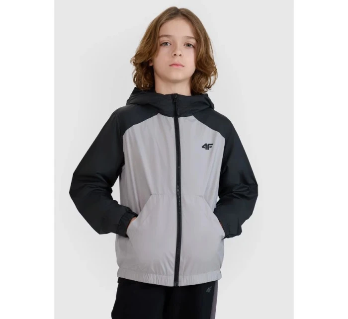 Chlapčenská prechodná bunda 4F 4FJWSS25TJACM185-25S Chlapčenská prechodná bunda 4F 4FJWSS25TJACM185-25S