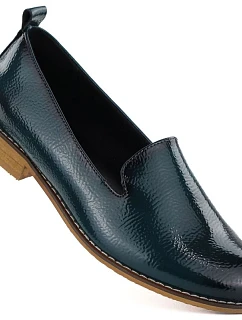 Dámské lakované boty navy blue model 22063601 - Potocki