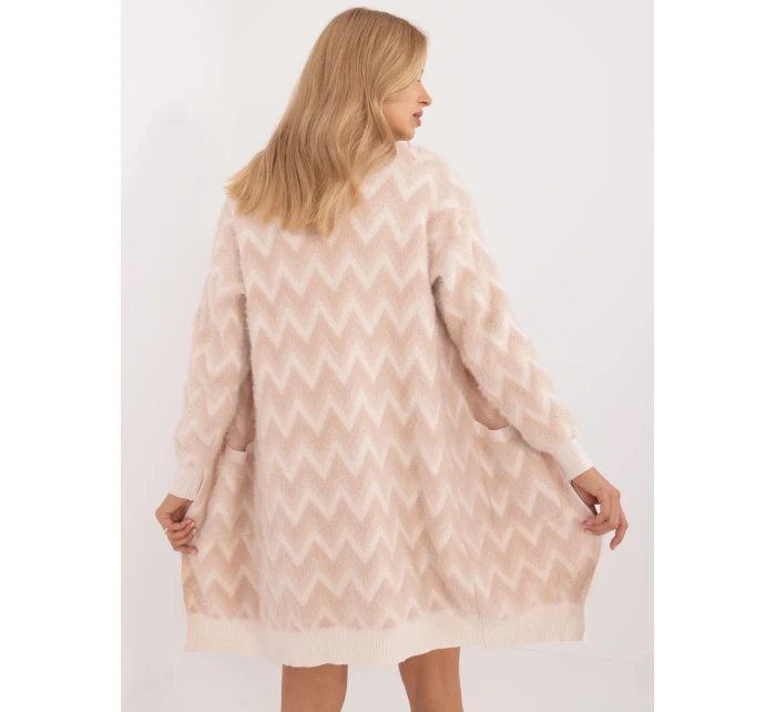 Kardigan AT SW beżowy model 20463665 - FPrice Kardigan AT SW beżowy model 20463665 - FPrice