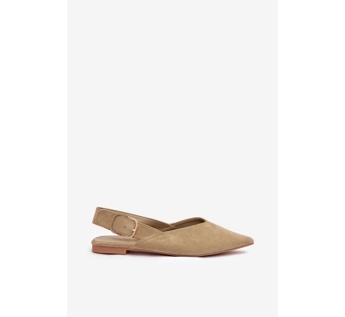 Dámske baleríny s prackou Tanelia - zelené