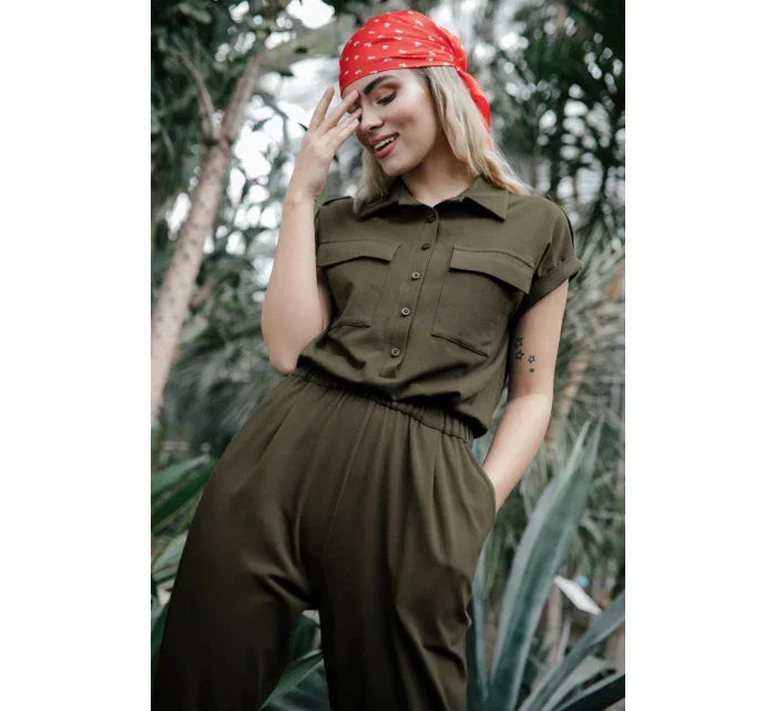Dámsky overal B223 Khaki - BeWear