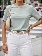 STARZ dámske bavlnené tričko mentolové FashionStreet RY2544