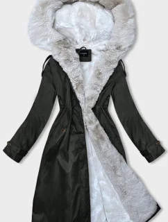 dámská zimní bunda parka s kožešinou model 21247295 - S'WEST