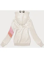 Béžová dámská mikina s kapucí model 20102156 - 6&8 Fashion