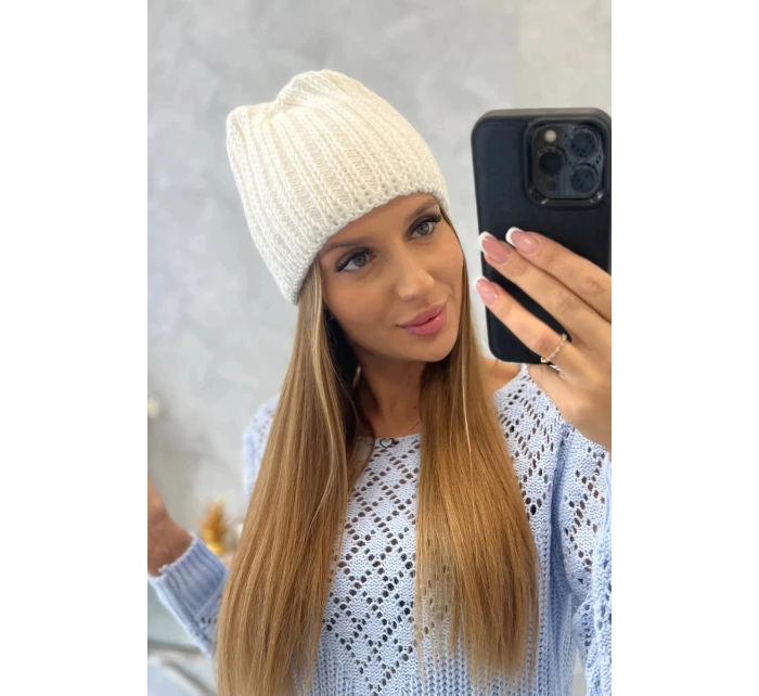 Dámska čiapka Rebecca K345 white Dámska čiapka Rebecca K345 white