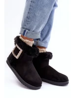 Śniegowce Ocieplane Z Klamrą Czarne Dulca Śniegowce Ocieplane Z Klamrą Czarne Dulca