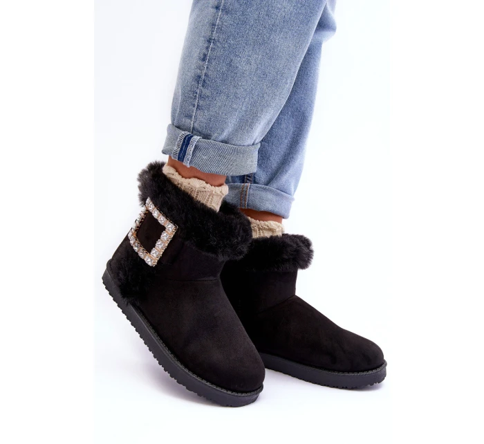 Śniegowce Ocieplane Z Klamrą Czarne Dulca Śniegowce Ocieplane Z Klamrą Czarne Dulca