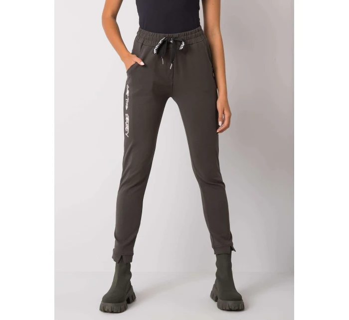 Tepláky RV DR 7071.20 tmavá khaki