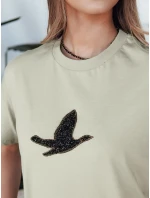 Dámské tričko pistáciová Dstreet model 21976334 - FashionStreet Dámské tričko pistáciová Dstreet model 21976334 - FashionStreet