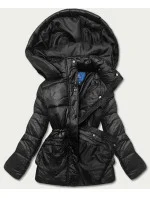 Dámska páperová bunda čierna (ag6-26)