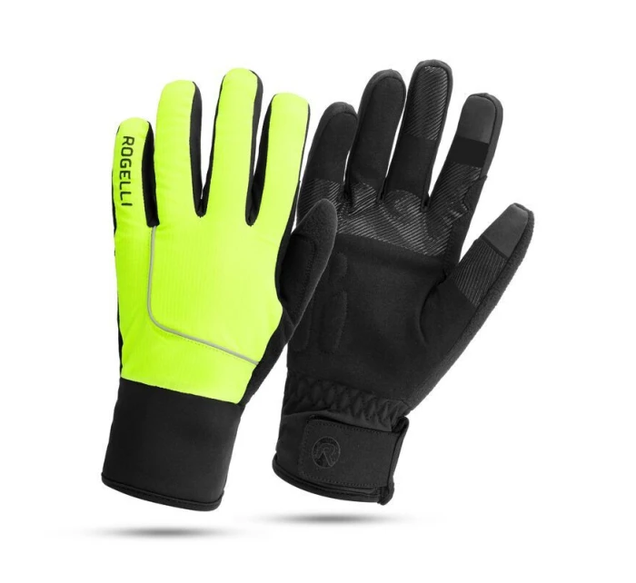 Rogelli rękawiczki zimowe ESSENTIAL fluor L