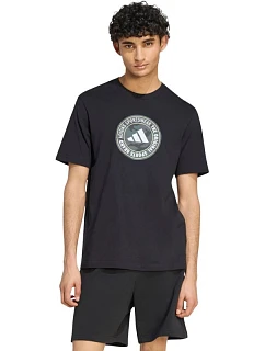 Pánske tričko adidas Camo Circle Graphic, čierne, KC7165