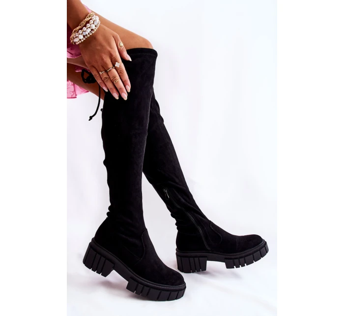 Dámské semišové boty Černá model 21593733 - Boto