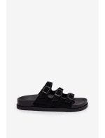 Dámské Pantofle S Pásky A Přezkami Černé model 21687468 - Boto