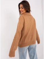 Sweter AT SW  camelowy model 19005998 - FPrice