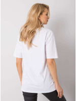 Biele tričko s potlačou Jasmine RUE PARIS