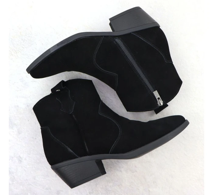 Dámské kožené kovbojské boty černé model 21905347 - Big Star