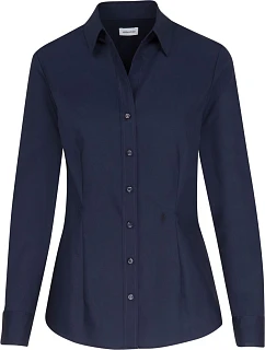 Seidensticker Blouse Slim LSL Blúzka s dlhými rukávmi 78.0613 tmavomodrá
