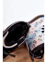 Dziecięce Botki Brokatowe We Wzory Wielokolorowe Reggie Dziecięce Botki Brokatowe We Wzory Wielokolorowe Reggie