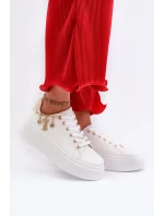 Dámské tenisky s ozdobou Bílé model 21659068 - Boto