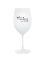 PROTOŽE BÝT DŮCHODKYNĚ NENÍ PRDEL - bílá sklenice na víno 350 ml